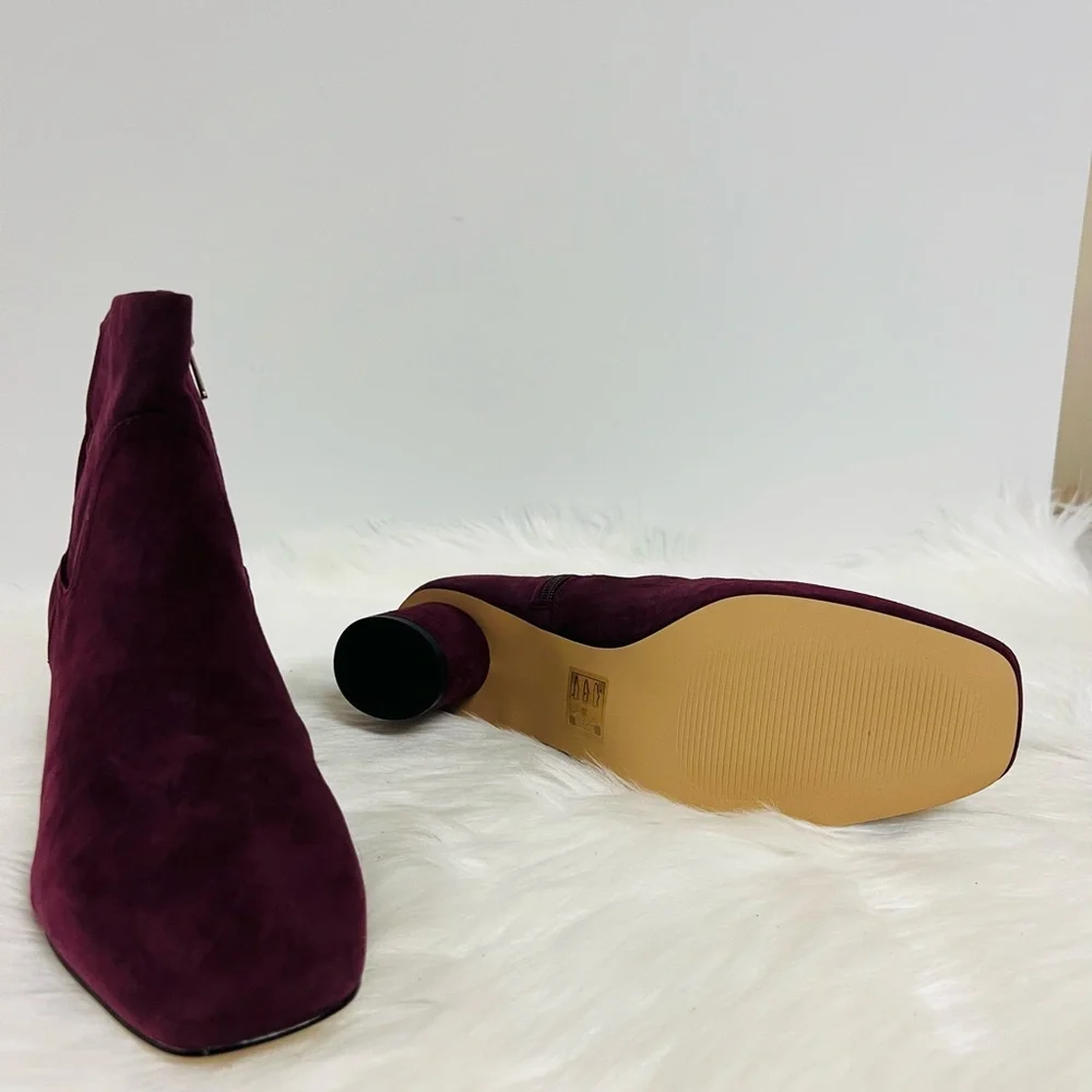 Draper James Bethany Booties in Burgundy size 10 NWOB
